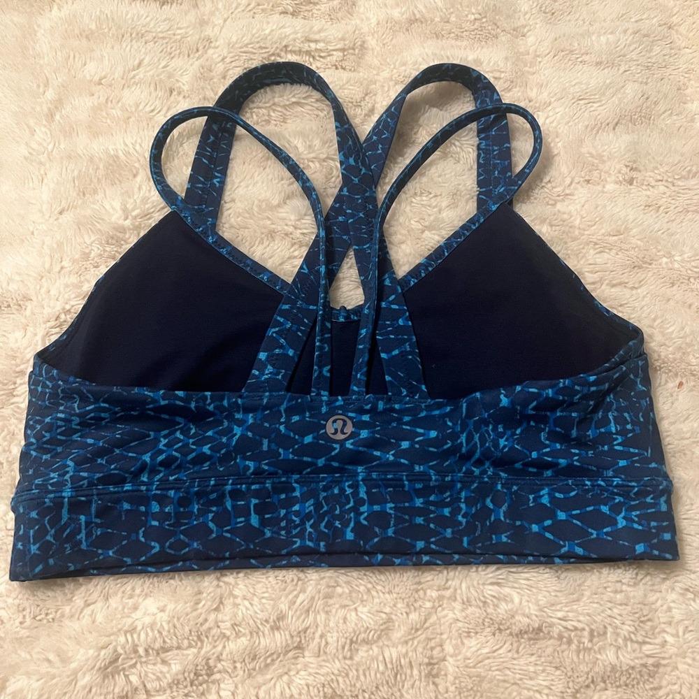 lululemon athletica Blue Strappy Sports Bra